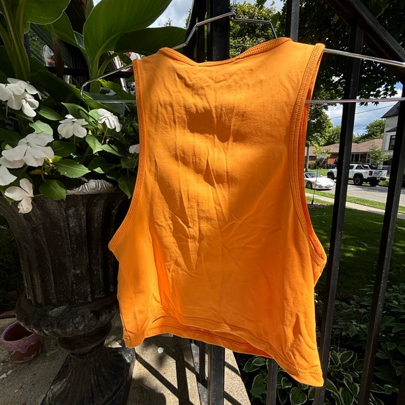 Zara smiley orange halter tank top. - Picture 2 of 2